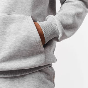 Nouvelle usine en gros hommes personnalisation pull survêtements 400gsm 100% coton épais polaire blanc uni taille confortable pour les hommes - Product Image 4