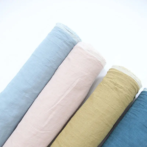 Wholesale Certified European Flax Linen <b>Fabric</b> 115''/292cm Extra Width Mid <b>Weight</b> 100% Linen for Sofas for Girls - Product Image 5