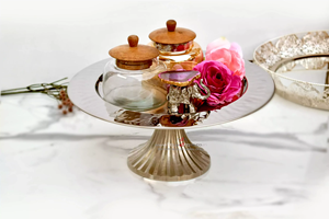 Concepteur d'article de luxe en métal de couleur cuivre support de gâteau en métal de meilleure qualité pour le Offre Spéciale d'article décoratif de mariage et à la maison - Product Image 3