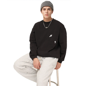 Conjunto de pantalones de chándal de sudadera de moda para hombre, estampados completamente abullonados personalizados para invierno, MOQ bajo, OEM con fabricación de etiqueta privada - Product Image 3