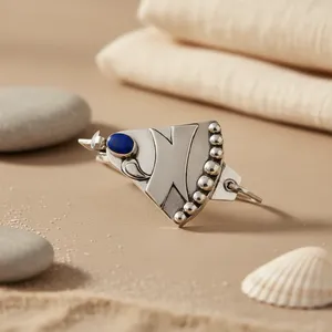 Accesorio para el Cabello de Plata 925 con Lapislázuli, Joyería Elegante para Mujer - Product Image 1