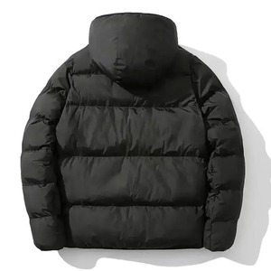 Veste matelassée chaude et imperméable pour hommes, avec logo brodé/imprimé, vêtements d'extérieur d'hiver, manteau à bulles pour l'extérieur - Product Image 4