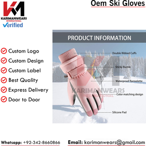 Gants de ski pour femmes d'hiver, imperméables, écran tactile, gants de neige, ski, randonnée, cyclisme, chauds, coupe-vent, gants de snowboard conçus pour le froid - Product Image 5