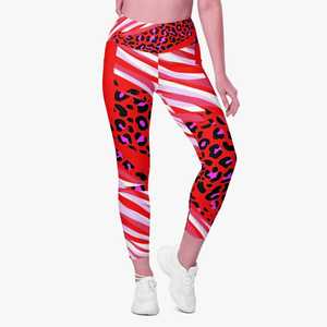 Leggings imprimés personnalisés pantalons de yoga pour femmes taille haute collants d'entraînement de compression tenue de sport respirante confortable - Product Image 3