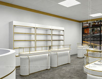 Solution de Rénovation pour Bijouterie de Luxe : Mobilier de Magasin de Bijoux, Comptoir d'Exposition en Acier Inoxydable, Vitrine
