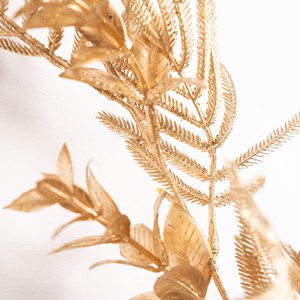 Guirnalda Navideña de Lujo con Hojas Verdes Brillantes, Coronas y Guirnaldas de Material Sintético, Decoración para Colgar en la Pared Interior - Product Image 3