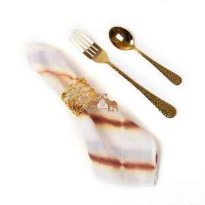 Main bloc cravate et teinture imprimé serviettes de table en lin doux carré coton réutilisable pour mariage salle à manger maison cuisine utilisation - Product Image 4