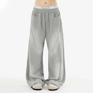 Pantalones personalizados de algodón 100% para hombre, pantalones de pijama ligeros informales con patrón recto, Parte delantera plana, ropa de dormir y ropa de descanso - Product Image 6