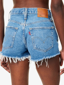 Pantalones cortos de mezclilla Boyfriend para mujer a la moda, pantalones vaqueros cortos de verano elegantes de cintura media, diseño desgastado, ajuste Regular, comodidad Premium - Product Image 2