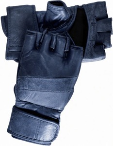 ถุงมือฝึกซ้อมหนังแบบเปิดนิ้วมือสำหรับมืออาชีพ พร้อมสายรัดข้อมือแบบตีนตุ๊กแกและแผ่นรองฝ่ามือสำหรับยกน้ำหนัก - Product Image 4