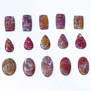 Ágata de raíz de palma roja Natural de calidad AAA +, cabujón suelto, piedras preciosas de tamaño libre, lote al por mayor para la fabricación de joyas finas - Product Image 5