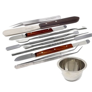 Ensemble de spatules de modelage et de mélange en cire dentaire, instruments en acier inoxydable pour technicien de laboratoire (10 pièces) - Product Image 1