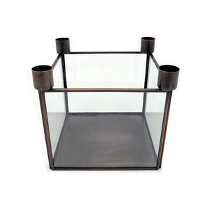 Portavelas de Adviento de Metal de hierro a granel hecho a mano con acabado negro para el hogar y decoración de iluminación de fiesta de Navidad al por mayor a granel - Product Image 5