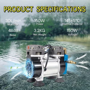 HCEM pompa oksigen tenaga surya <span class=keywords><strong>2</strong></span> Bar, Aerator tenaga surya 24V 150W untuk taman kolam & fitur air dekoratif - Product Image 5