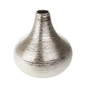 Vases à fleurs en métal pour décoration de Table chambre à coucher, Vases en relief au Design Unique avec plaqué argent à faible coût, offre spéciale - Product Image 1