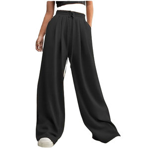 Women Oversized Sweatpants Streetwear Style Baggy <b>Trousers</b> with <b>Drawstring</b> Loose Fit Casual Joggers Comfortable Soft - Product Image 1