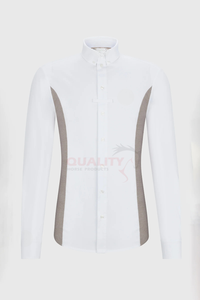 Chemises de spectacle d'équitation Confortable Slim Fit Tissu léger de haute qualité Design moderne et élégant pour hommes et vêtements équestres - Product Image 3