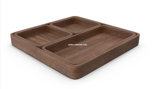 Custom Log Pallets Rectangle Round Acacia Bread Food Dry Fruit Wood <b>Plate</b> Board Drink Coffee Wood Serving Tray - Product Image 2