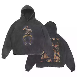 Sudaderas con Estampado DTF Lavadas al Ácido a Precio de Mayoreo, 100% Algodón, Estilo Urbano, Sudaderas Holgadas para Hombre - Product Image 2