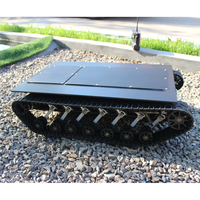 Châssis de robot sur chenilles pour tous terrains, kit de robotique personnalisable