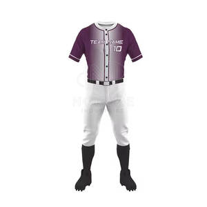 Conjuntos de Uniformes de Béisbol Ligeros 100% Poliéster con Diseño de Cuello en V Transpirable, Ropa Deportiva Cómoda - Venta en Línea, Más Vendidos - Product Image 2