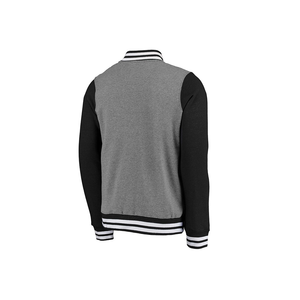 Personalizado de alta calidad de invierno de los hombres Varsity Bomber chaqueta de gran tamaño con cremallera completa logotipo frontal de lona impermeable a prueba de viento transpirable - Product Image 3