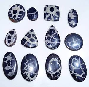 Belle pierre précieuse septarienne naturelle Cabochon pierre précieuse en gros Lot mélange forme et pierre précieuse naturelle fine pour la fabrication de bijoux - Product Image 2