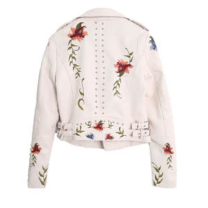 Chaqueta de cuero bordada más vendida de fabricación profesional, logotipo personalizado OEM, diseñe su propia chaqueta de cuero nueva - Product Image 2