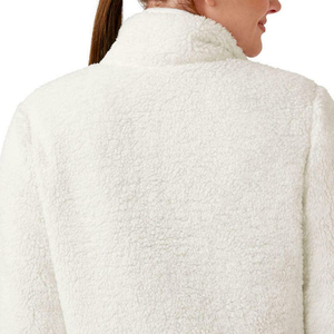 OEM diseño personalizado en blanco al por mayor de las mujeres Sherpa chaqueta de doble botonadura transpirable de talla grande impermeable venta - Product Image 3