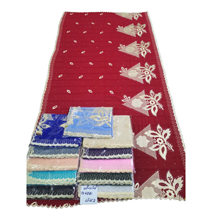 100% High Quality Summer Floral Breathable Chiffon <b>Shawls</b> <b>Women</b> OEM Wholesale Latest Fashionable Custom Color Long Embroidery - Product Image 2