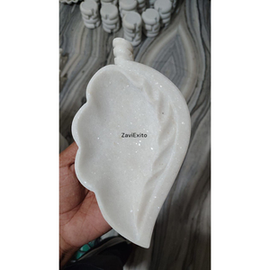 Cuenco de mármol blanco de primera calidad, centro de mesa decorativo de estilo religioso, artesanía de piedra pulida del fabricante para el hogar y regalos - Product Image 1