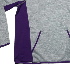 Women's Classic Grey & Navy Fleece <b>Pullover</b> Hoodie Breathable Cotton Blend Classic <b>Pullover</b> Hooded Sweatshirt Streetwear <b>Jumper</b> - Product Image 4