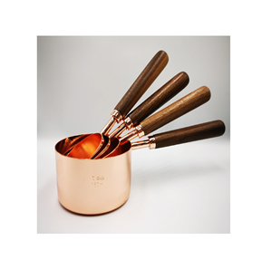 Cuchara medidora de cobre hecha a mano personalizada para ingredientes secos/líquidos/herramientas de cocina y horneado mejor diseñador - Product Image 6