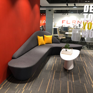 Modern Nordic Executive Office <b>Sofa</b> Set PU <b>Leather</b> <b>Cover</b> Convertible Reception Seating Set Commercial Office Lobby Lounge <b>Sofa</b> W - Product Image 3