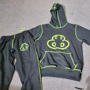 Logo personnalisé de haute qualité jogging haute couture hommes Sport survêtement coupe-vent Streetwear survêtement pantalon de survêtement lourd logo - Product Image 1