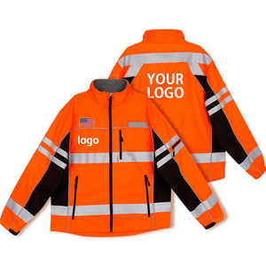 Chaqueta DE SEGURIDAD reflectante duradera con rayas para uso en fábrica y construcción - Product Image 4