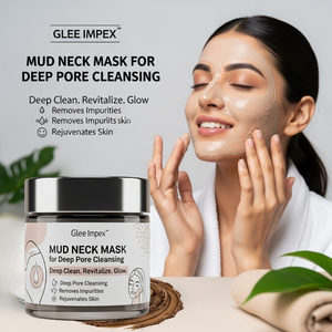 Masque pour le cou en boue minérale de taille voyage Glee Impex avec parfum aux herbes pour un nettoyage en profondeur des pores, une détoxification et une revitalisation, éclat naturel - Product Image 2