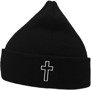 Bonnets d'hiver chauds tricotés brodés avec logo personnalisé de haute qualité pour bébés Caractéristiques du tissu durable de style adapté à l'âge - Product Image 2