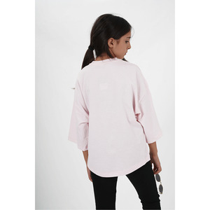 Collection de polos T-shirt en tissu jersey imprimé à col rond pour filles - Product Image 6