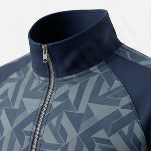 Ensemble de survêtement sport deux pièces avec fermeture éclair, sweat à capuche et pantalon long, jogging pour adultes, qualité supérieure, couleur personnalisée, vêtements de sport pour hommes - Product Image 4