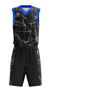 Ensemble de maillots de basket-ball unisexes, nouveau design, bonne qualité, prix abordable, logo personnalisable, respirant et sublimé, pour hommes et femmes. - Product Image 2