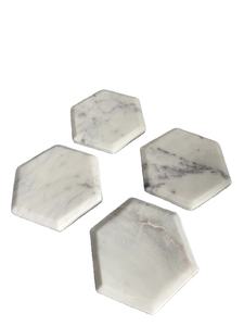 Posavasos de mármol de piedra, Juego de 4 posavasos de mármol de ónix - Product Image 3