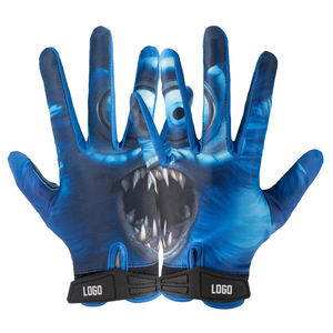 Custom Designed Leather Sports Gloves Waterproof Silicone <b>Stick</b> Soccer Goalkeeping American Football Reception New Outdoor <b>Gear</b> - Product Image 5