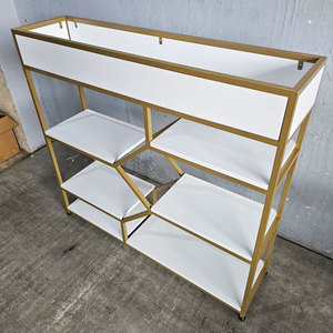 KTB68135 Standing Type Decorative Shelf 120x30x110cm with <b>Plant</b> Compartment for Living Room - Product Image 6