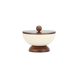 Latest Arab Style Khajoor Pot Wooden Date <b>Bowl</b> Walnut Finished for Wedding Hotel Table Top Dry Fruits <b>Serving</b> Date <b>Bowl</b> - Product Image 2