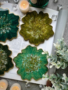 Posavasos de Resina Hechos a Mano de Alta Calidad para Bebidas, Posavasos de Resina, Fabricante de Posavasos Artesanales de la India - Product Image 2