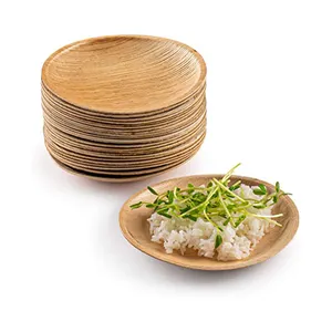 New Collection Biodegradable Dinner Plate Palm Leaf Plates Disposable Tableware For Party Wedding