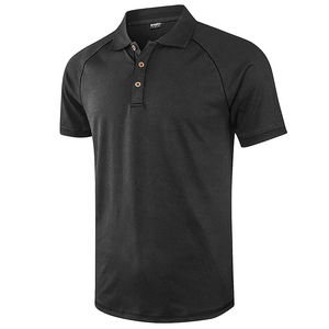 Polo brodé personnalisé en coton tricoté 100 % avec revers et manches raglan, style sport décontracté, vente en gros - Product Image 6
