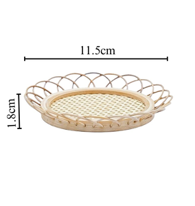 Meilleur Prix Adorable Design Simple Décoratif Respectueux De L'environnement Rotin Tasse Dessous De Verre Table D'opération Manuelle Servant Des Dessous De Verre Décoratifs - Product Image 4