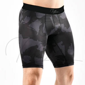 Shorts de compression pour hommes de style streetwear pakistanais, pour l'automne, pour la musculation, respirants, à séchage rapide, motif uni, pour la salle de sport - Product Image 6